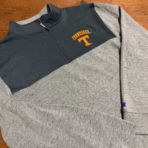 Champion Tennessee Volunteers medium M Men's Gray  Charcoal Quarterzip Pullover